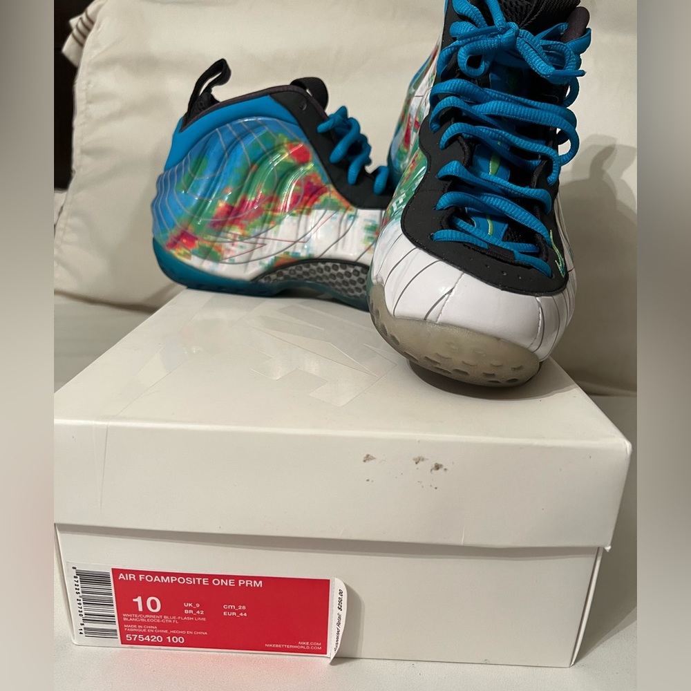 NWOT.  Nike Air Foamposite One, Weatherman, size 10